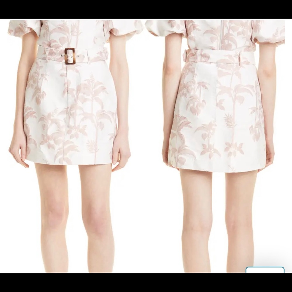Ted Baker Floral Belted Mini Skirt - Picture 3 of 11